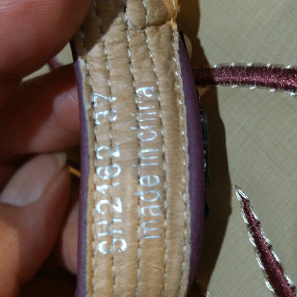 Size 6.5 L'Amour rhinestone wedge sandals - Picture 7 of 16